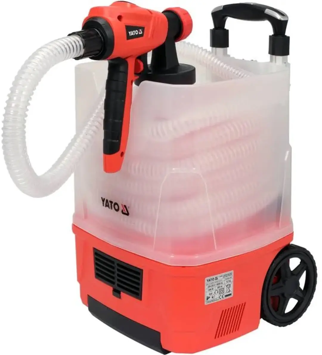 Yato YT-82555 HVLP Verfspuitstation - Rood - afbeelding 5 van 6