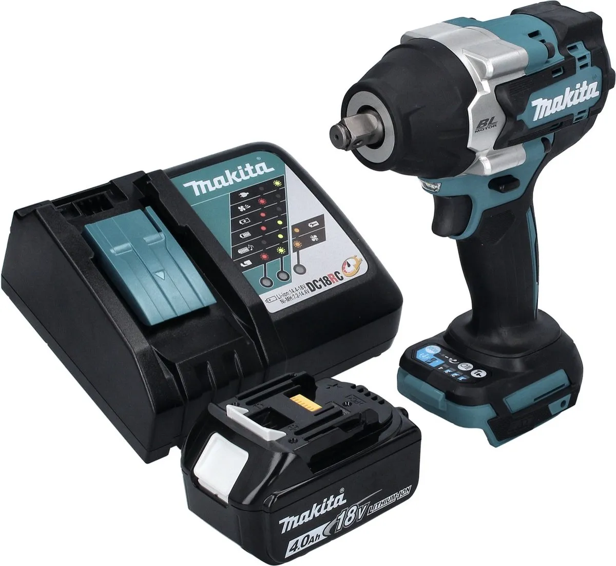 Makita DTW700RM1 Slagmoersleutel 18V 700Nm - 1x 4.0Ah Accu + Lader