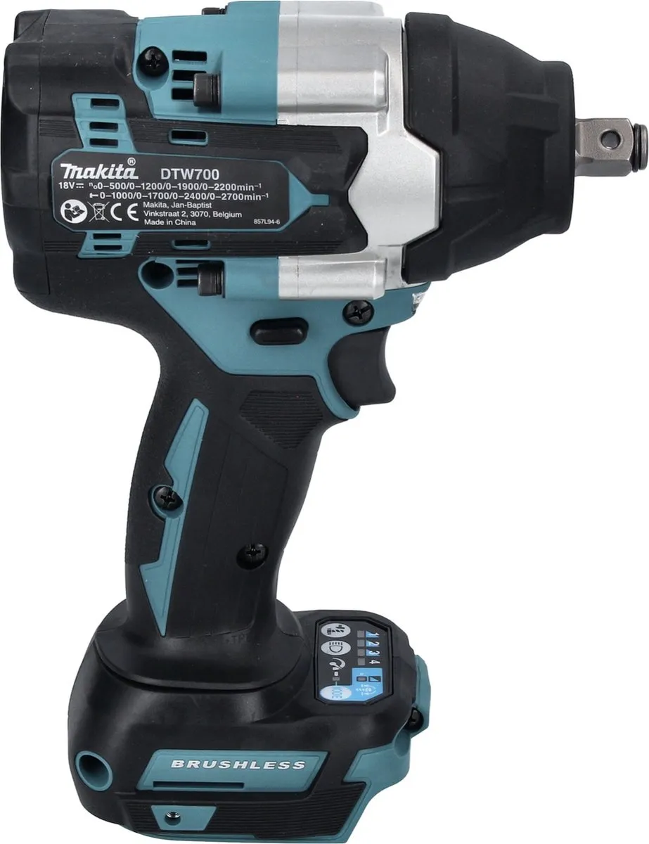 Makita DTW700RM1 Slagmoersleutel 18V 700Nm - 1x 4.0Ah Accu + Lader