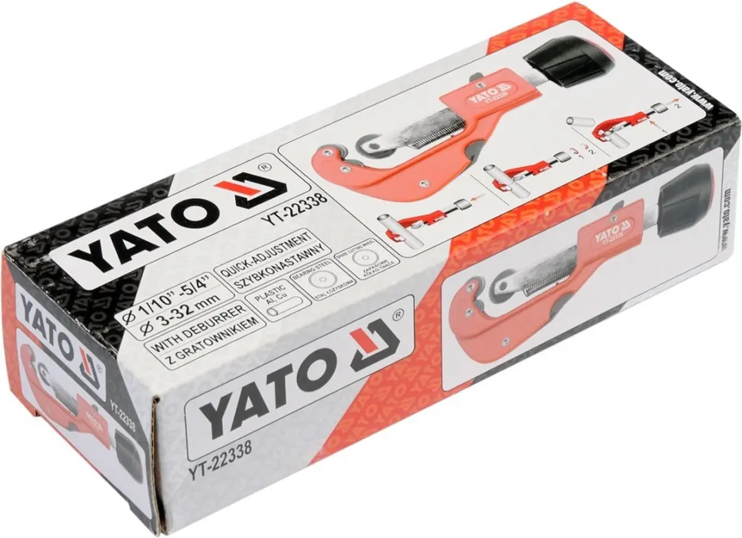 Yato YT-22338 Pijpsnijder 3-32mm - Rood/Zwart - afbeelding 2 van 3