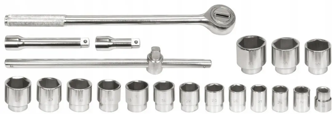 Vorel Dop Krachtdoppen Set 22-50mm 3/4" 20 Delen