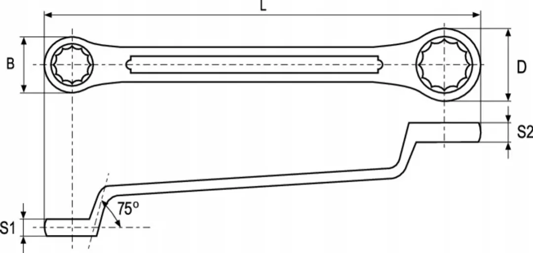 Yato Ringsleutel 21x23mm - afbeelding 3 van 4