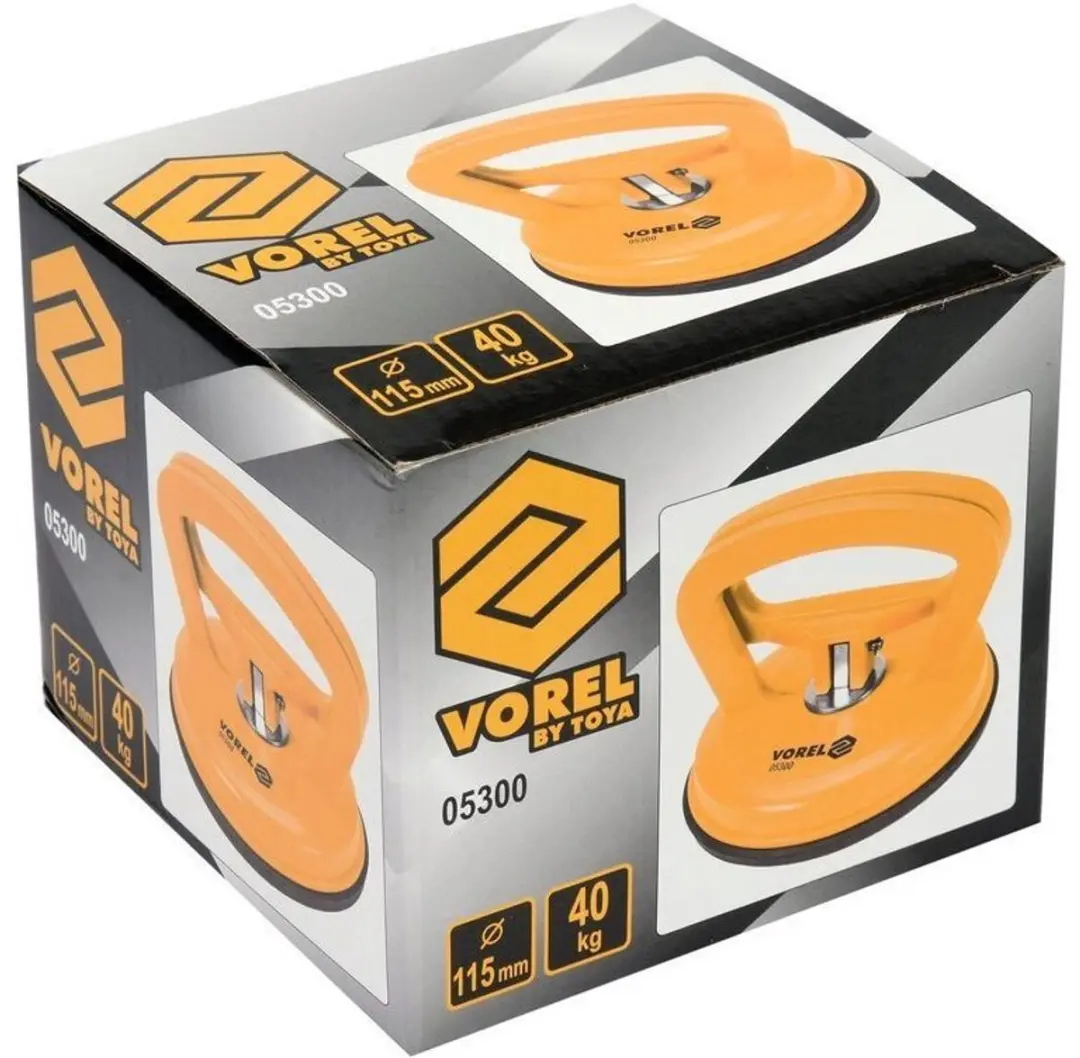 Vorel Glasdrager 35kg - Ø11.8cm Zuignap - 2 Stuks - afbeelding 3 van 3