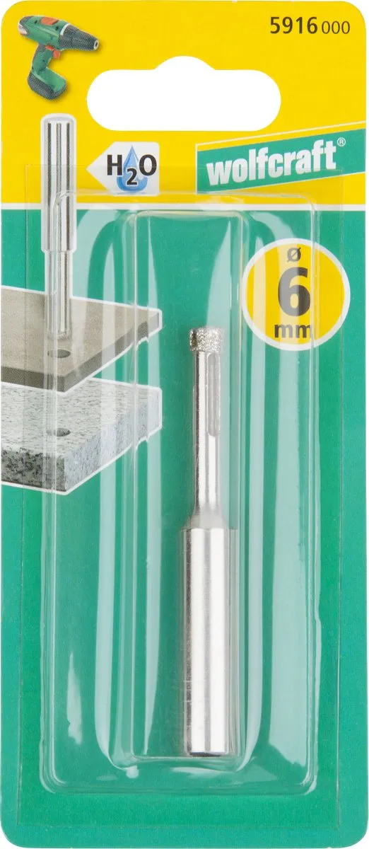 Wolfcraft Diamantboor 6mm Metaal - 5916000