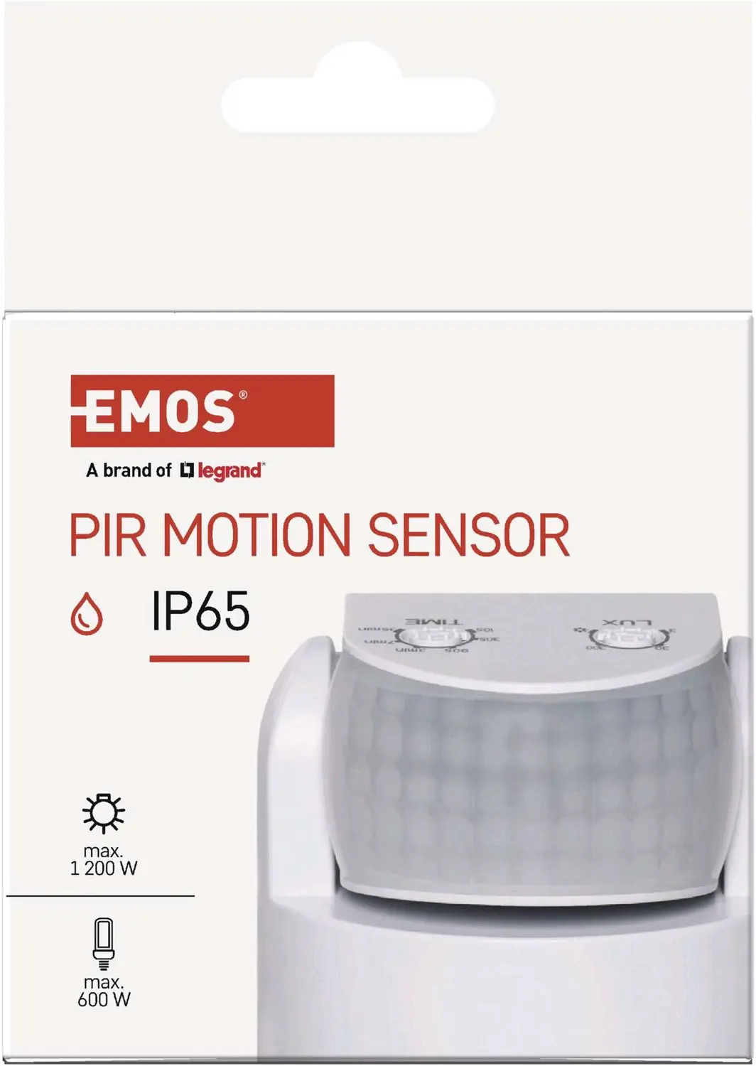 EMOS PIR bewegingsmelder G1240 IP65 1200W - afbeelding 2 van 6