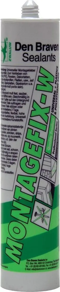 Den Braven Zwaluw Montagefix-W Montagelijm 310ml - afbeelding 5 van 6