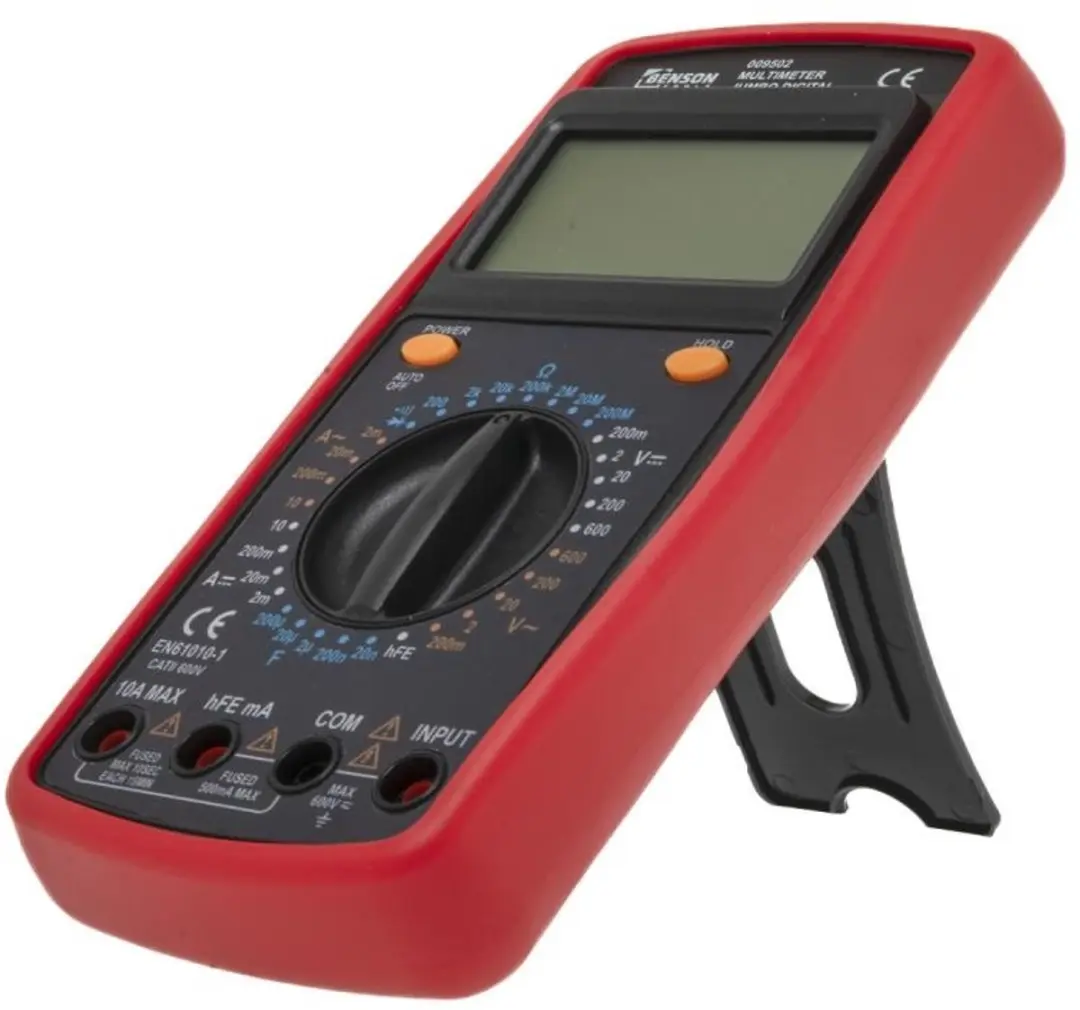 Benson Digitale Multimeter Jumbo LCD - Zwart/Geel - afbeelding 4 van 6
