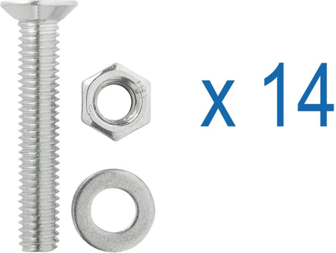 ProPlus Aluminium Sjorrail 60cm - 4 Studfittingen - afbeelding 3 van 6