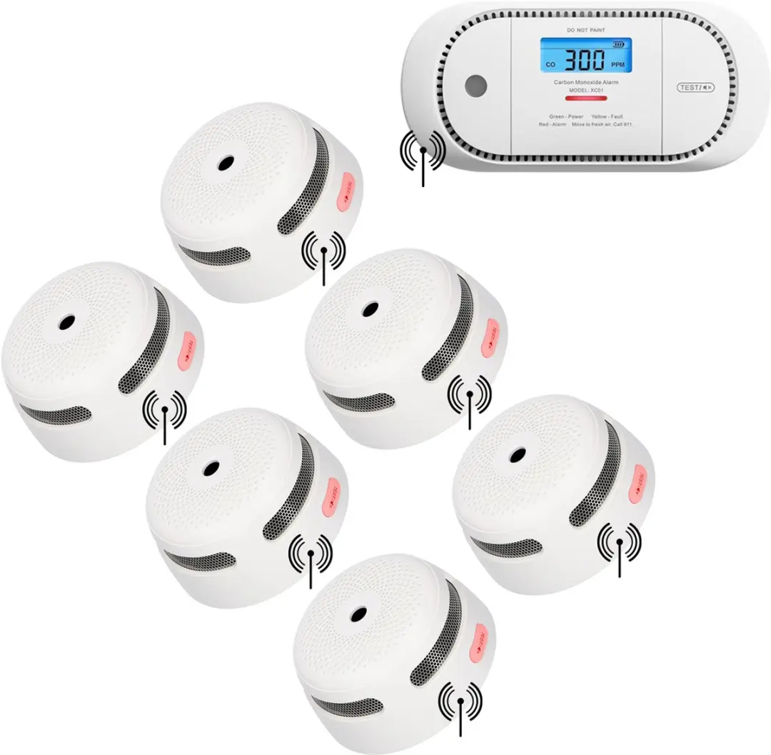 X-Sense Brandpreventieset XS01-W Draadloos koppelbare rookmelder en XC01P-WR Kop