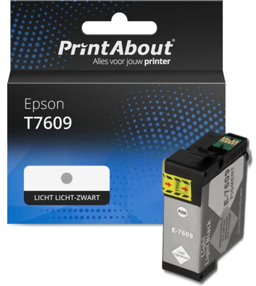 PrintAbout Epson T7609-PA Inktcartridge Licht-zwart 29.5ml