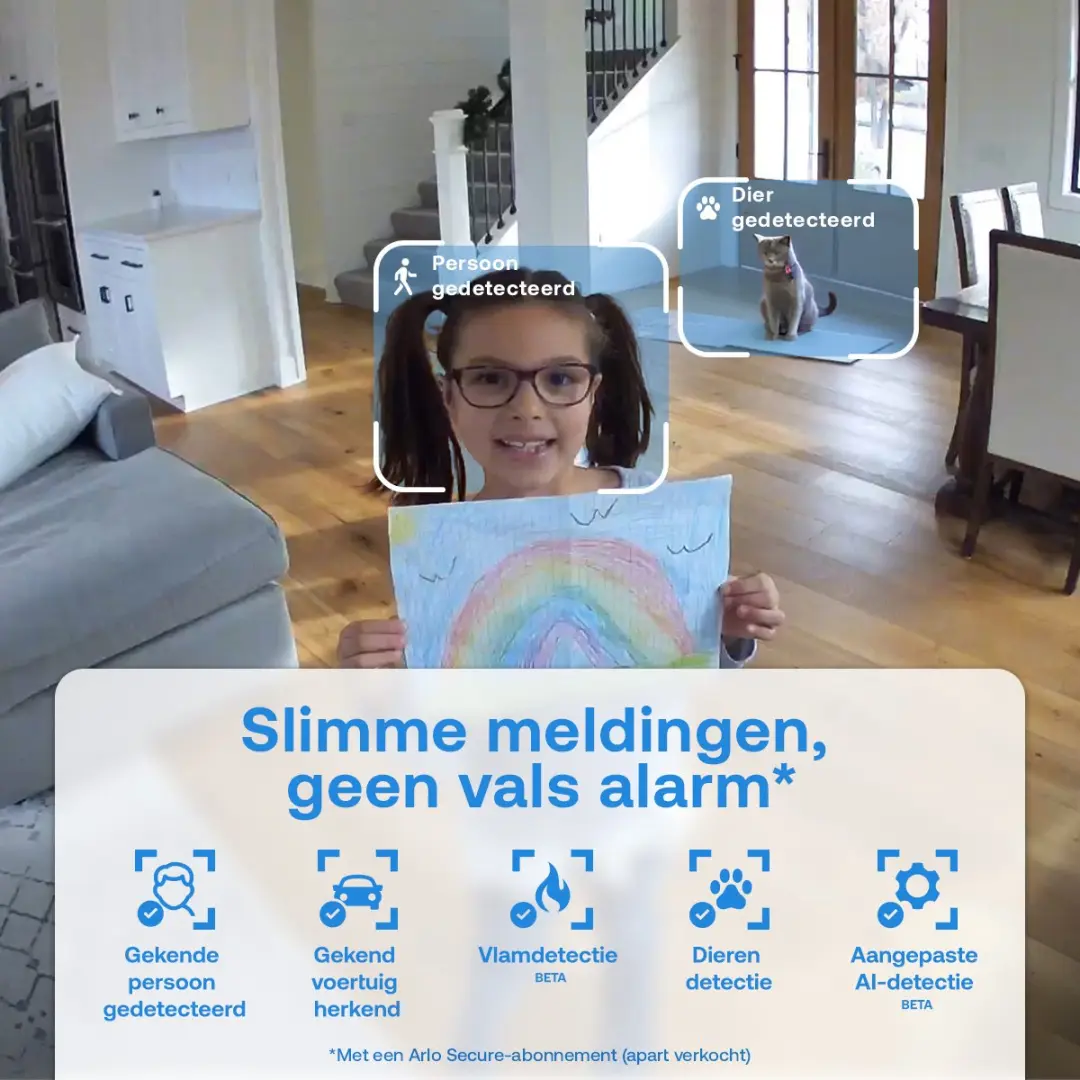 Arlo Essential 3 PTZ Beveiligingscamera binnen - 2-pack - Wit - afbeelding 5 van 6