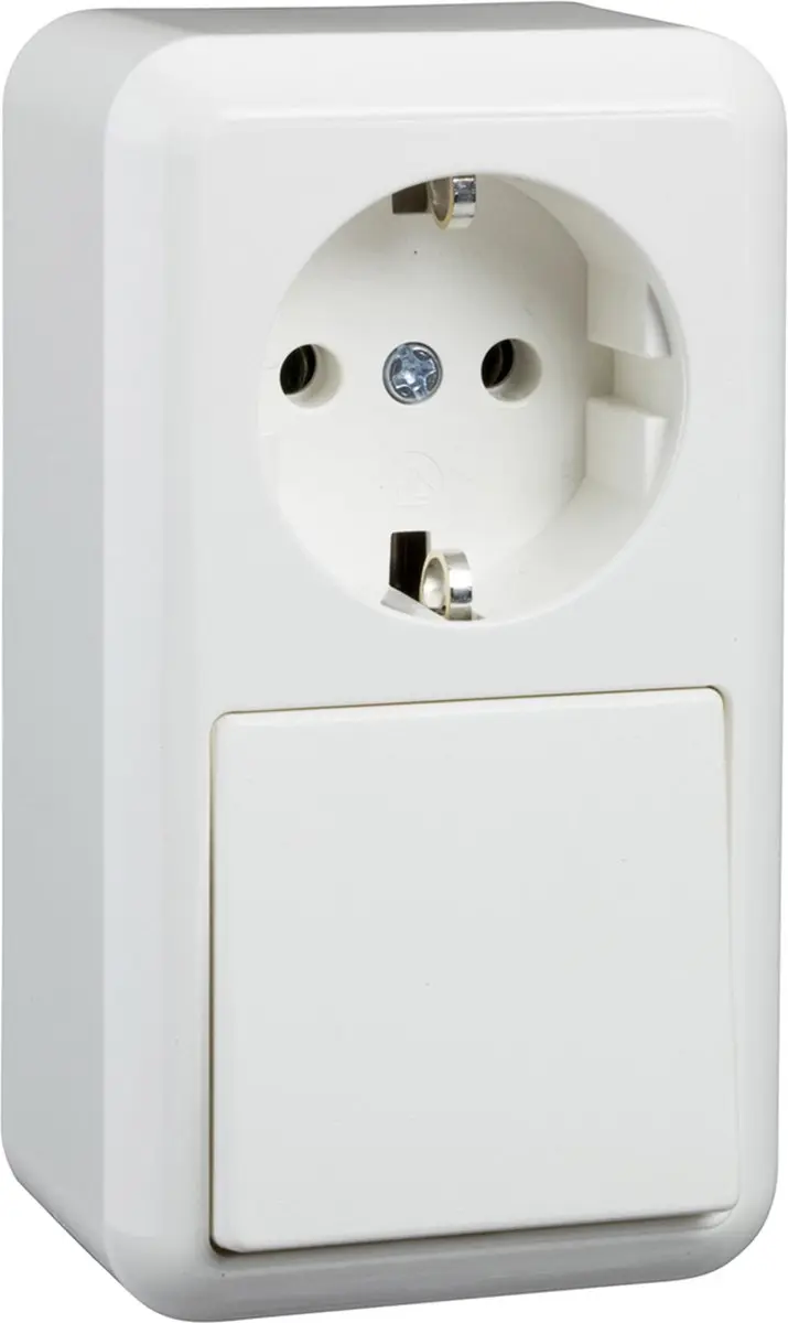 Schneider Electric 388604 Stopcontact + Wisselschakelaar - afbeelding 3 van 5