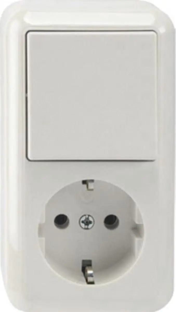 Schneider Electric 388604 Stopcontact + Wisselschakelaar - afbeelding 2 van 5