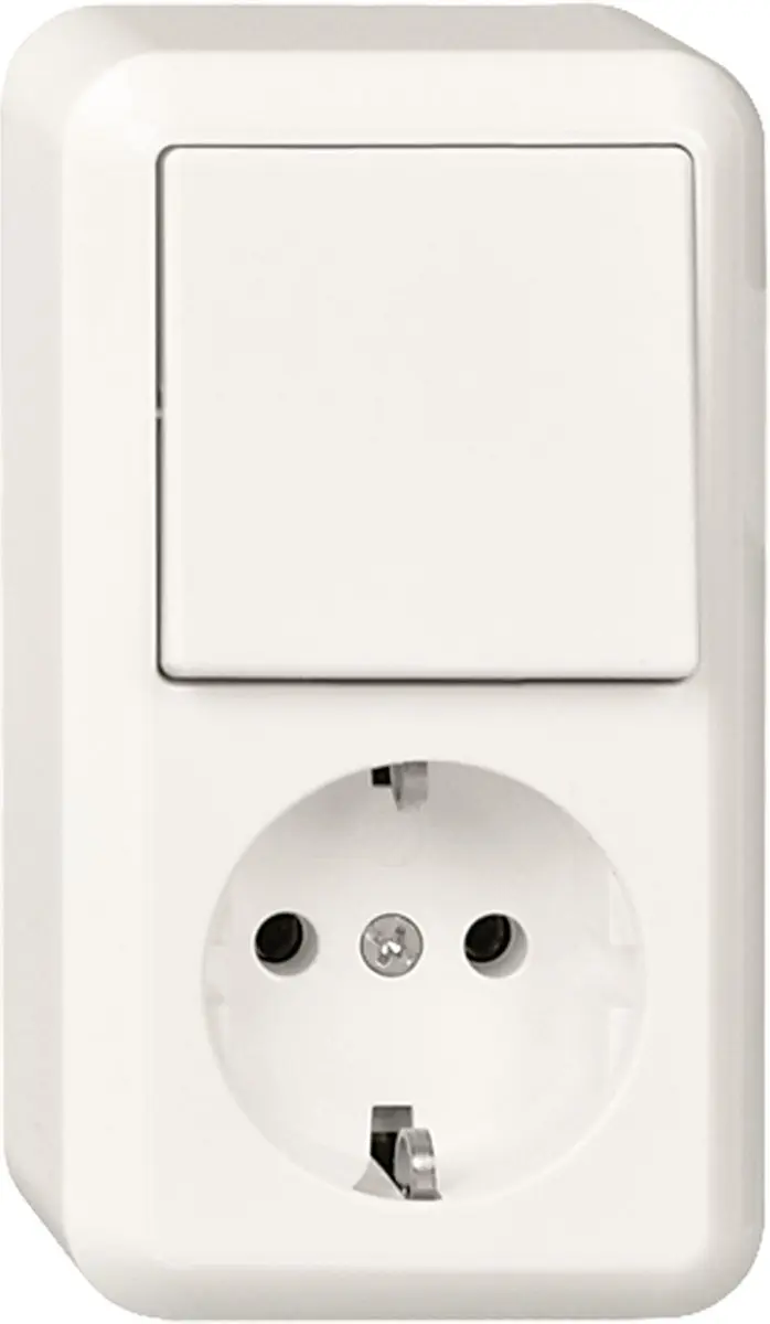 Schneider Electric 388604 Stopcontact + Wisselschakelaar