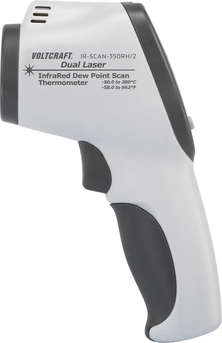 Voltcraft IR-SCAN-350RH/2 Infrarood-thermometer - -50 tot +380 °C - afbeelding 6 van 6