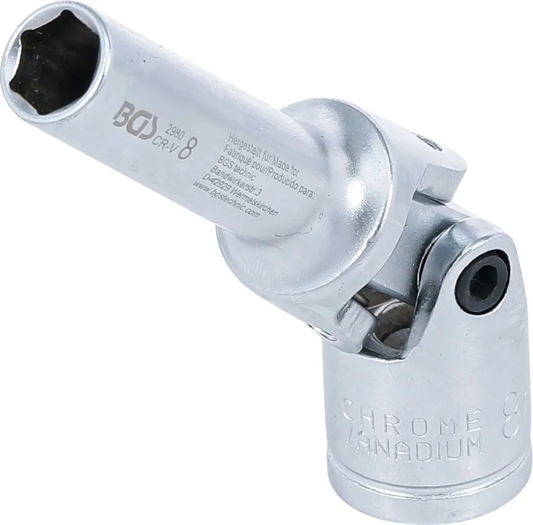 BGS technic Bougiedop Zeskant 3/8 8 mm