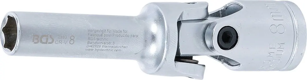 BGS technic Bougiedop Zeskant 3/8 8 mm - 2980 - afbeelding 3 van 6