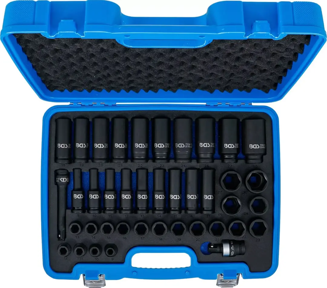 BGS technic Dopsleutelset zeskant 1/2 9-30mm 40 delig - afbeelding 3 van 6