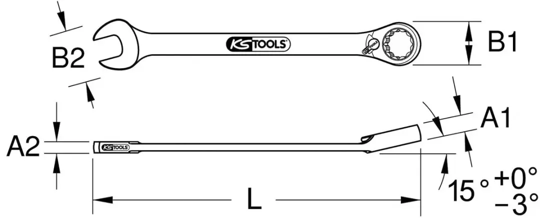 KS Tools 503.5919 Ringsteeksleutel 19mm - afbeelding 5 van 6