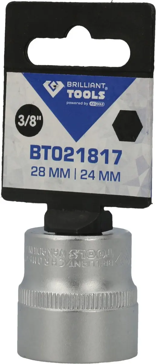 Brilliant Tools BT021817 Zeskant-dop 3/8" 24 mm - afbeelding 2 van 4
