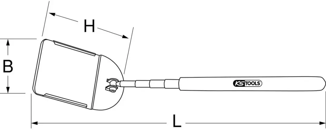 KS Tools 550.1136 Inspectiespiegel - afbeelding 5 van 6