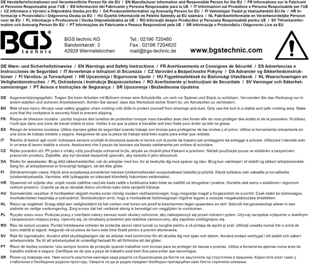 BGS technic HSS-borenset titanium gecoat 1,5-6 mm - 10 delig - afbeelding 3 van 4