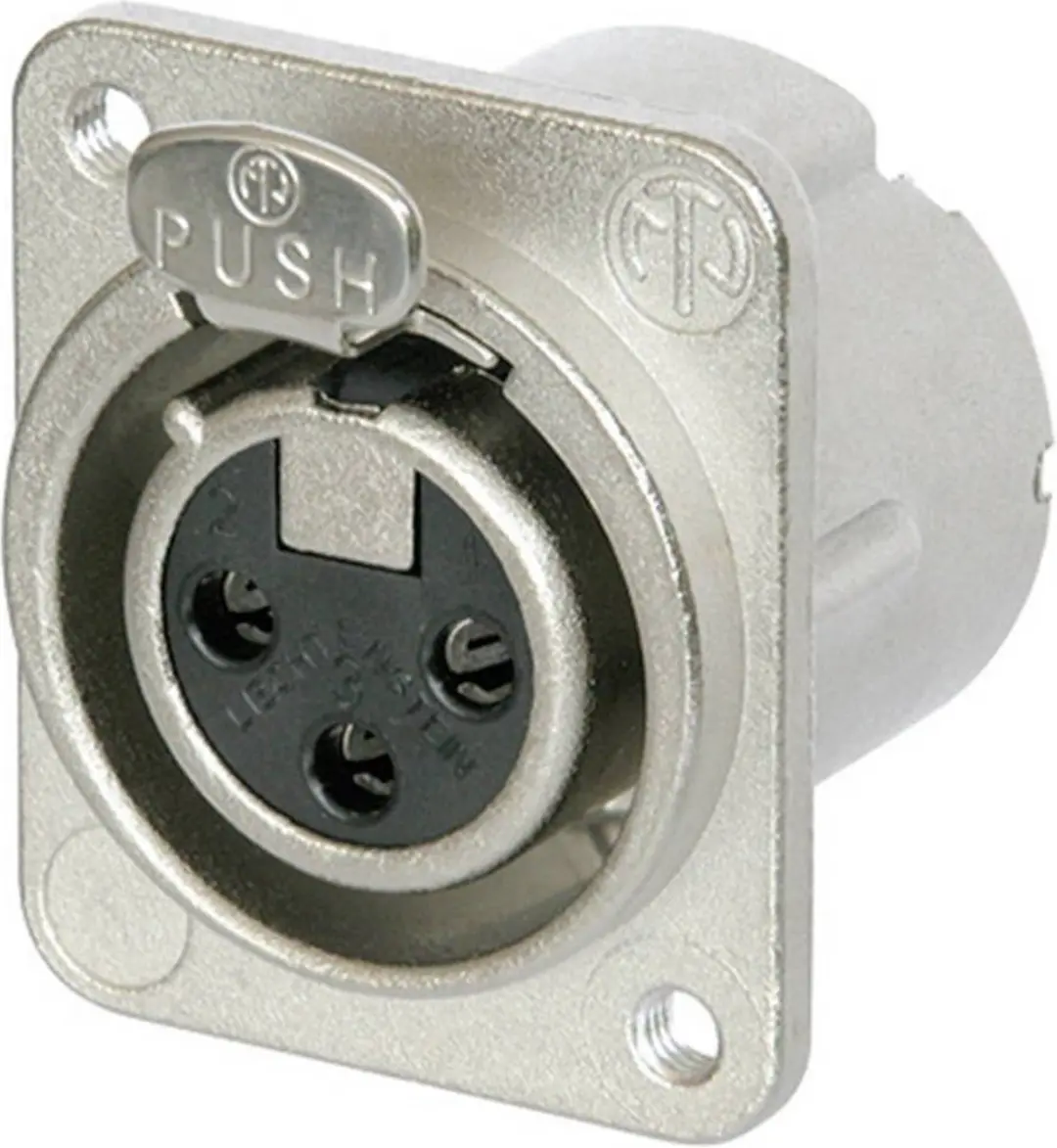 Neutrik NC3FD-LX-M3 XLR-connector flensbus