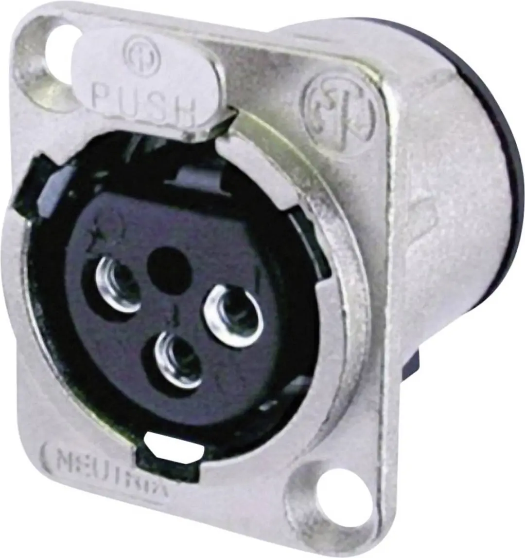 Neutrik NC3FD-V XLR-connector flensbus