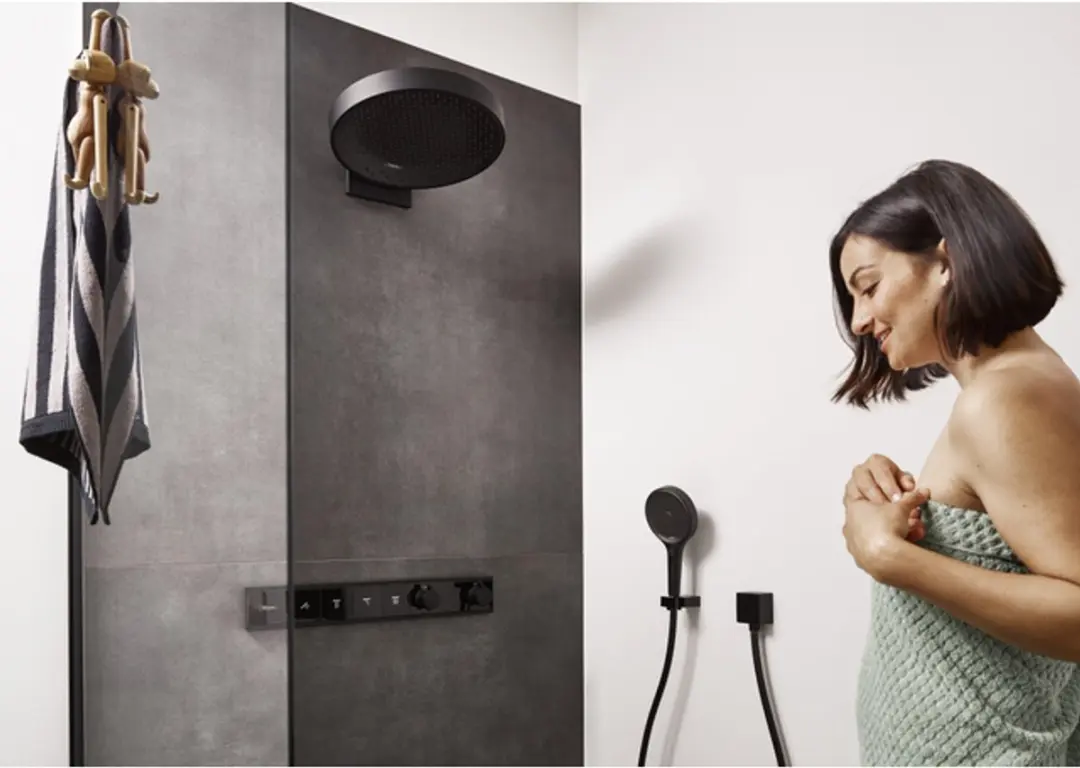 Hansgrohe RainSelect Thermostaat Afbouwset - Mat Zwart - afbeelding 3 van 4