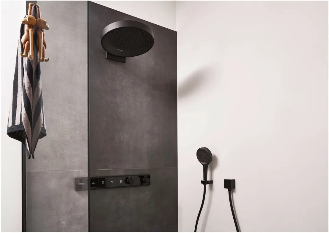 Hansgrohe RainSelect Thermostaat Afbouwset - Mat Zwart - afbeelding 4 van 4