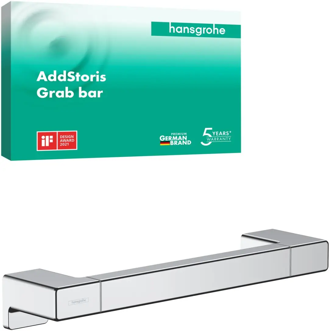 Hansgrohe AddStoris Steunbalk 348mm - Chroom - afbeelding 5 van 5