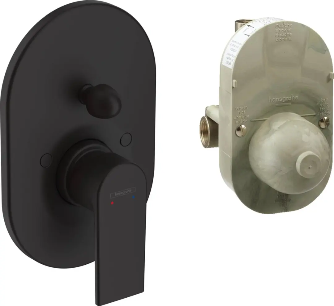 Hansgrohe Vernis Shape Inbouw Badmengkraan Mat Zwart