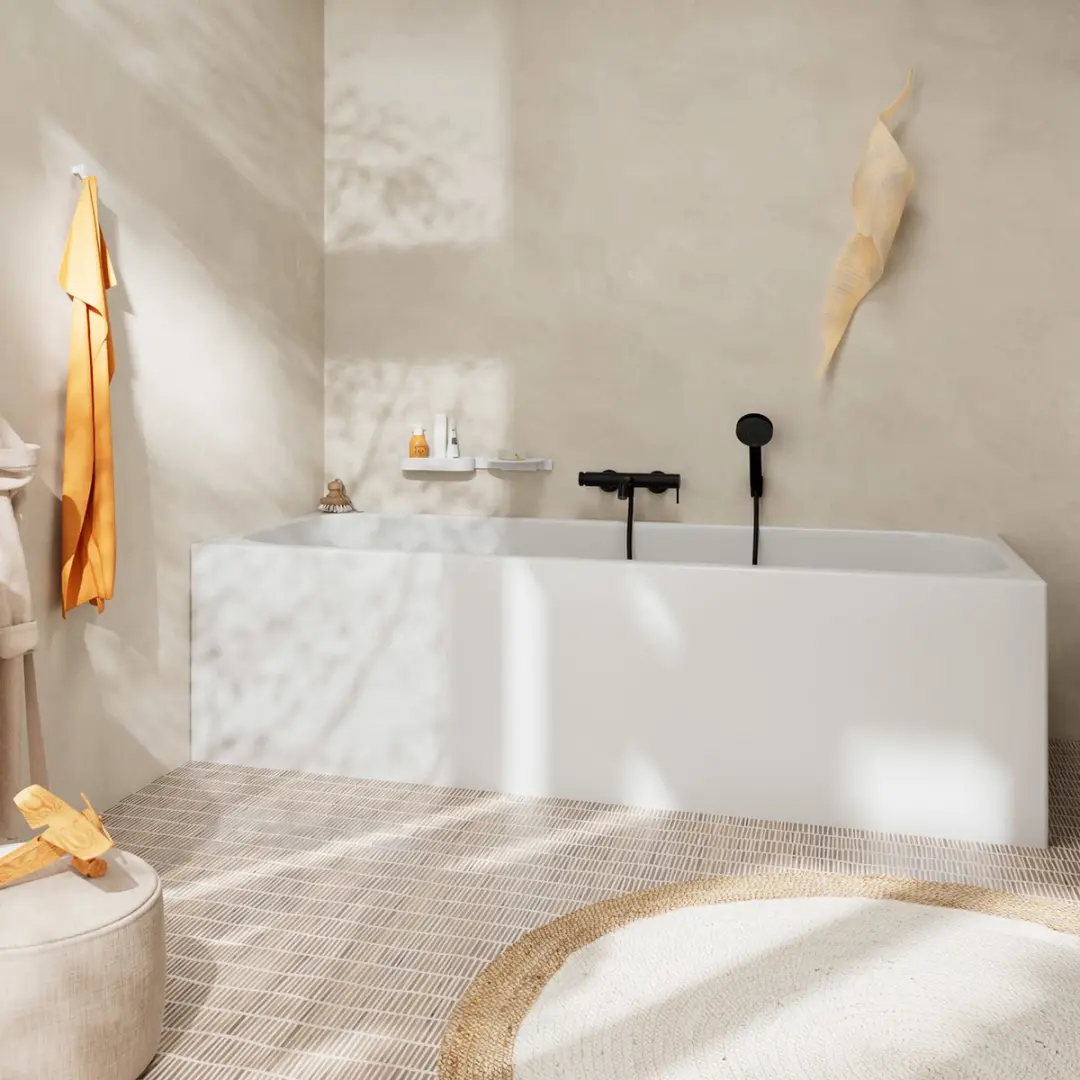 Hansgrohe Tecturis S Vloergemonteerde Badmengkraan 73422670 - Mat Zwart - afbeelding 6 van 6