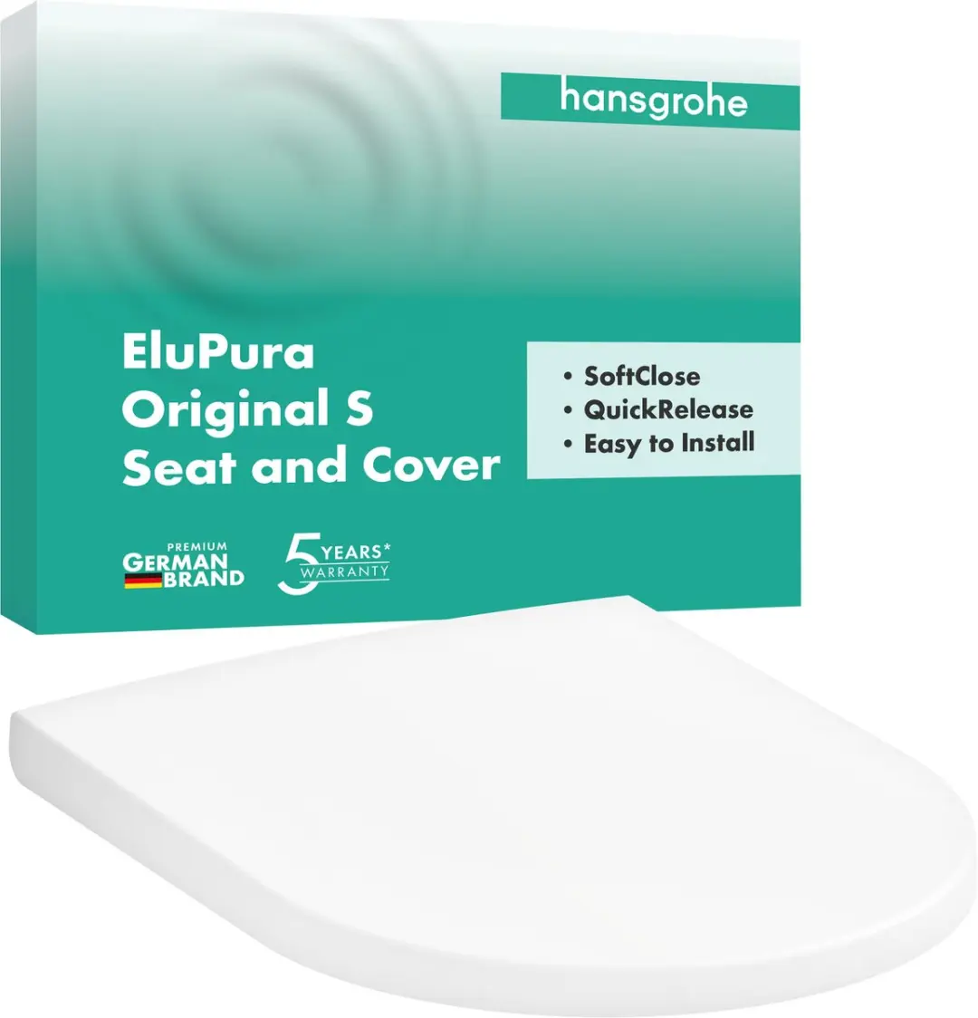 Hansgrohe EluPura S Original WC-bril 60148450 - SoftClose - Wit - afbeelding 2 van 6