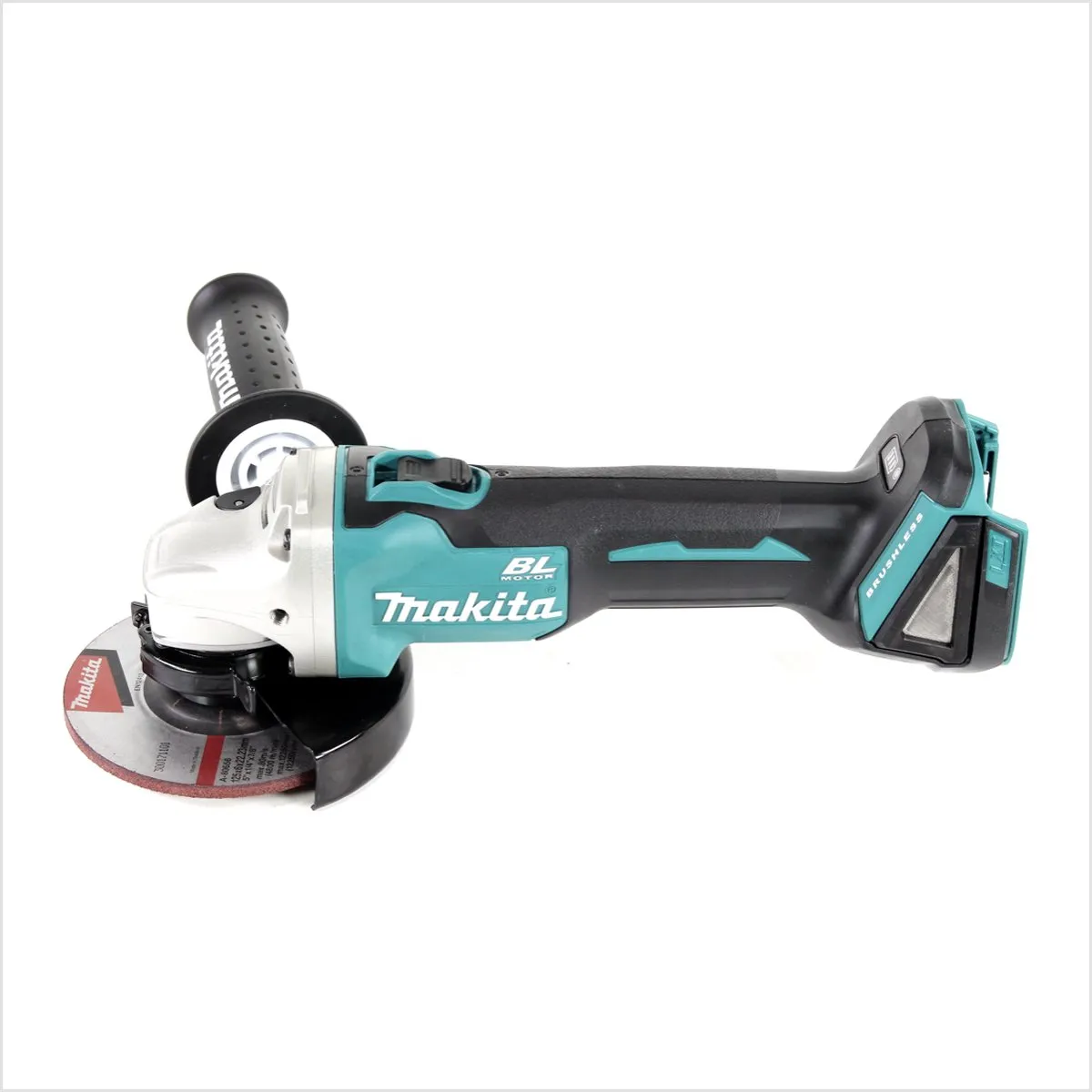 Makita DGA504RM1J Haakse Slijper 18V 125mm Borstelloos - 4,0Ah Accu + Oplader