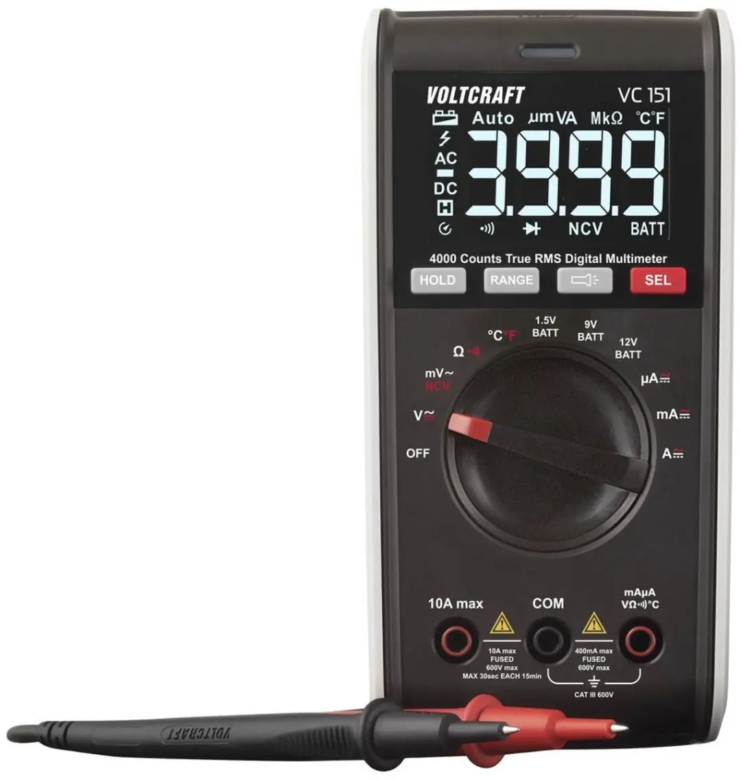 Voltcraft VC151 Multimeter Digitaal CAT III 600V
