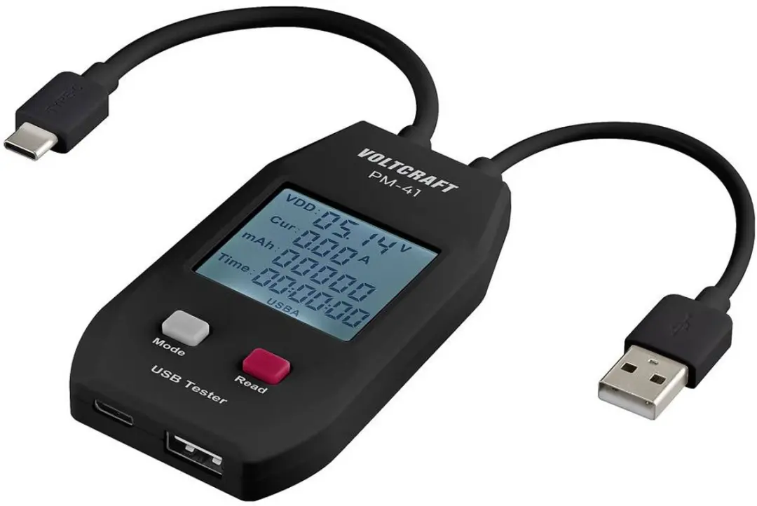 Voltcraft PM-41 USB-tester Digitaal - Incl. testkabel - afbeelding 4 van 4