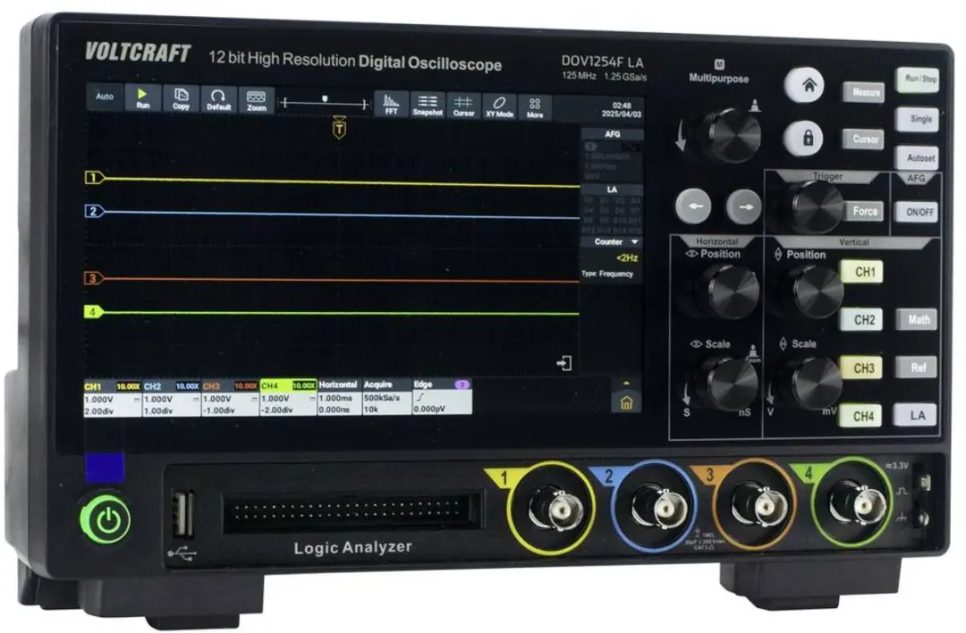 Voltcraft DOV1254F Digitale Oscilloscoop - 125 MHz - afbeelding 3 van 6
