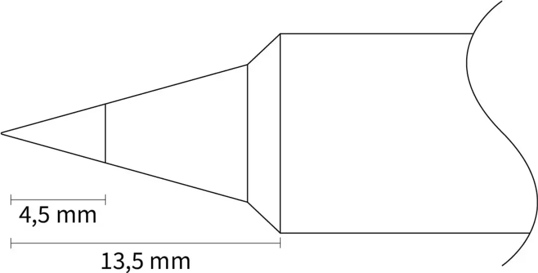 Joy-it JT-SI01-STILS Soldeerpunt Conisch 13.5mm - afbeelding 2 van 3