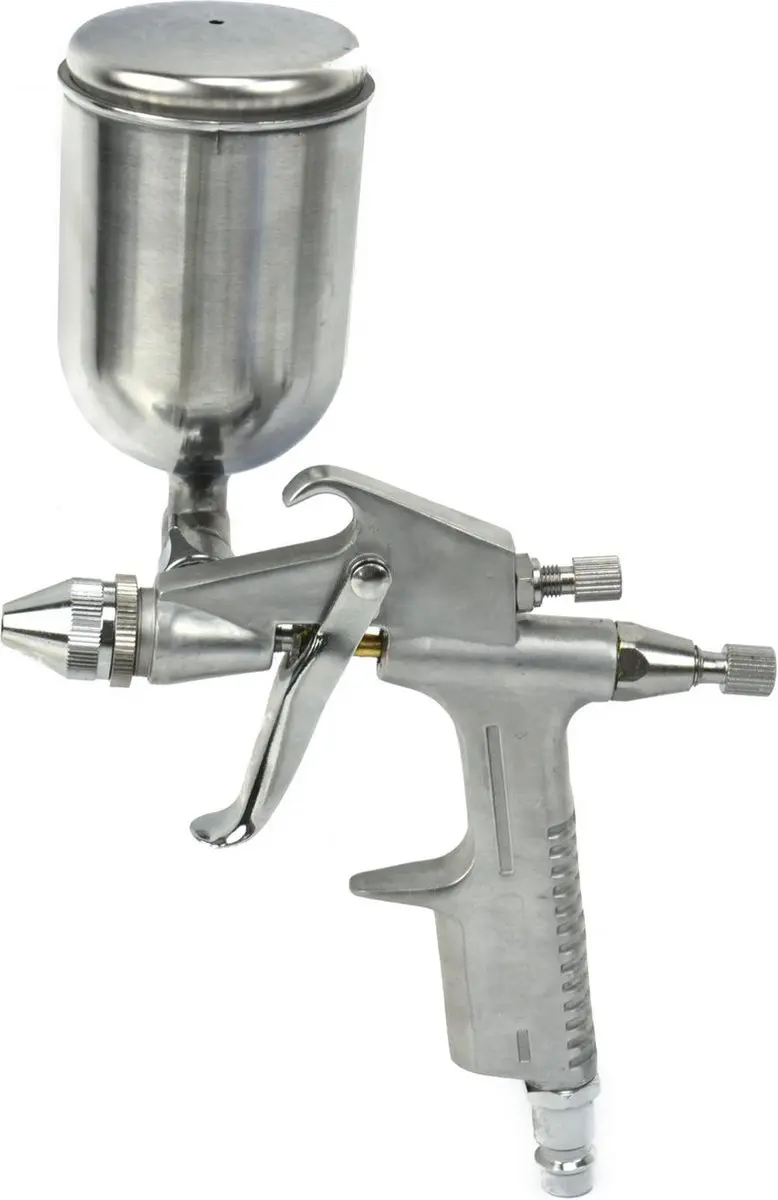 GEKO Minispuitpistool HVLP - Aluminium - afbeelding 6 van 6