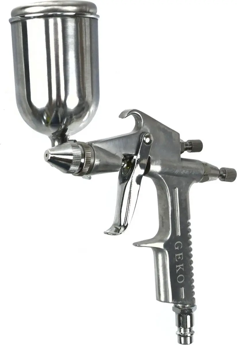 GEKO Minispuitpistool HVLP - Aluminium - afbeelding 5 van 6