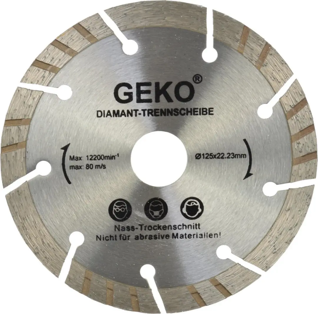 GEKO Diamant Turbo Segment Snijschijf G00222 - 125mm - afbeelding 6 van 6