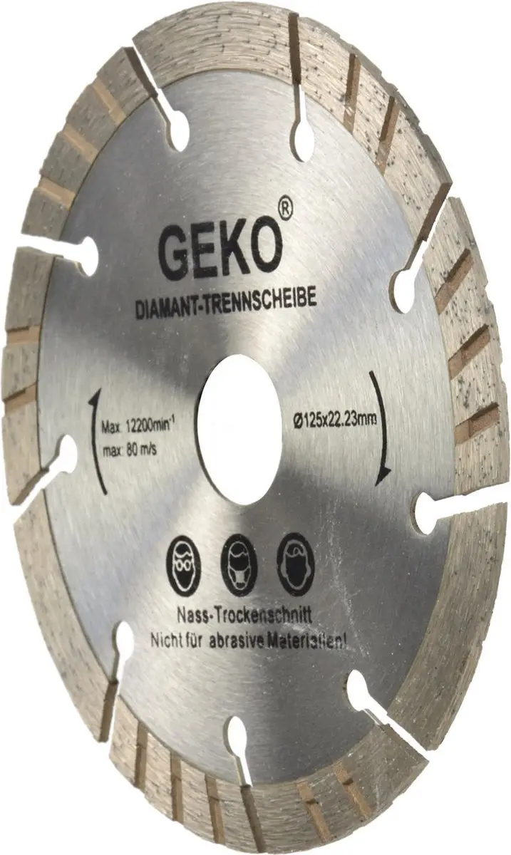 GEKO Diamant Turbo Segment Snijschijf G00222 - 125mm - afbeelding 4 van 6