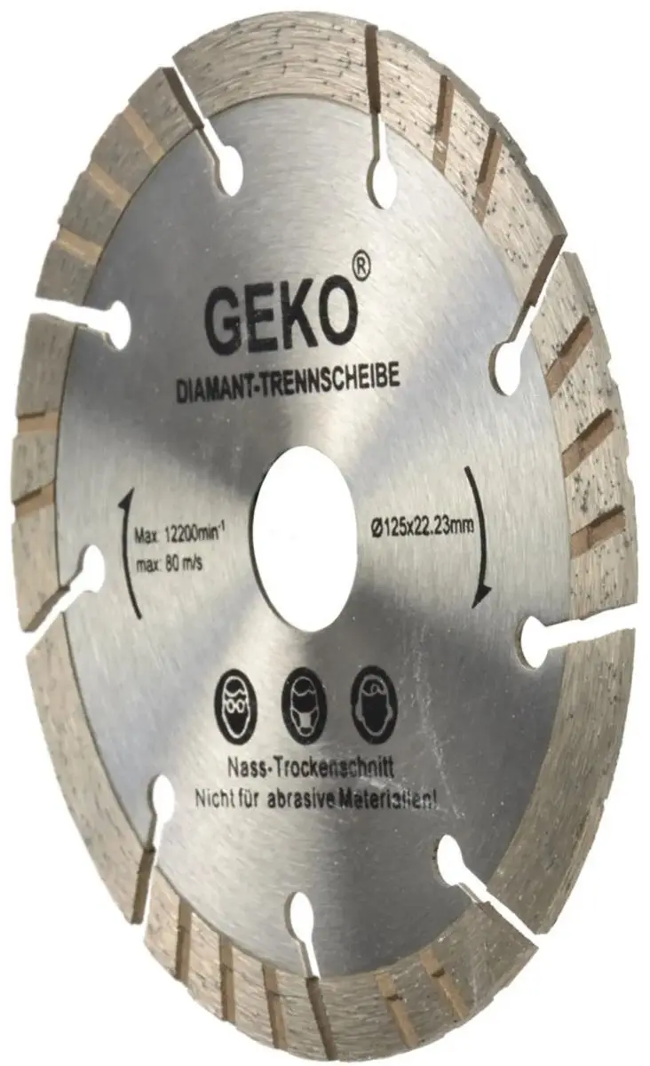 GEKO Diamant Turbo Segment Snijschijf G00222 - 125mm - afbeelding 5 van 6