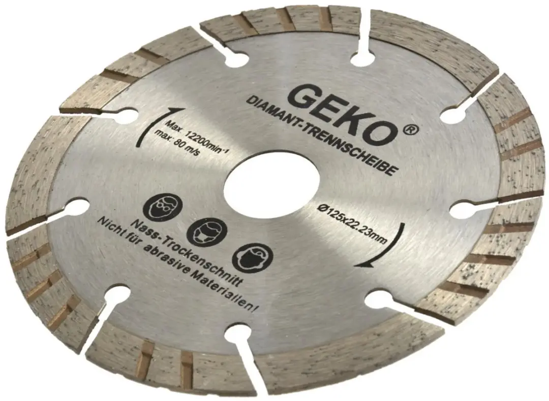 GEKO Diamant Turbo Segment Snijschijf G00222 - 125mm - afbeelding 2 van 6