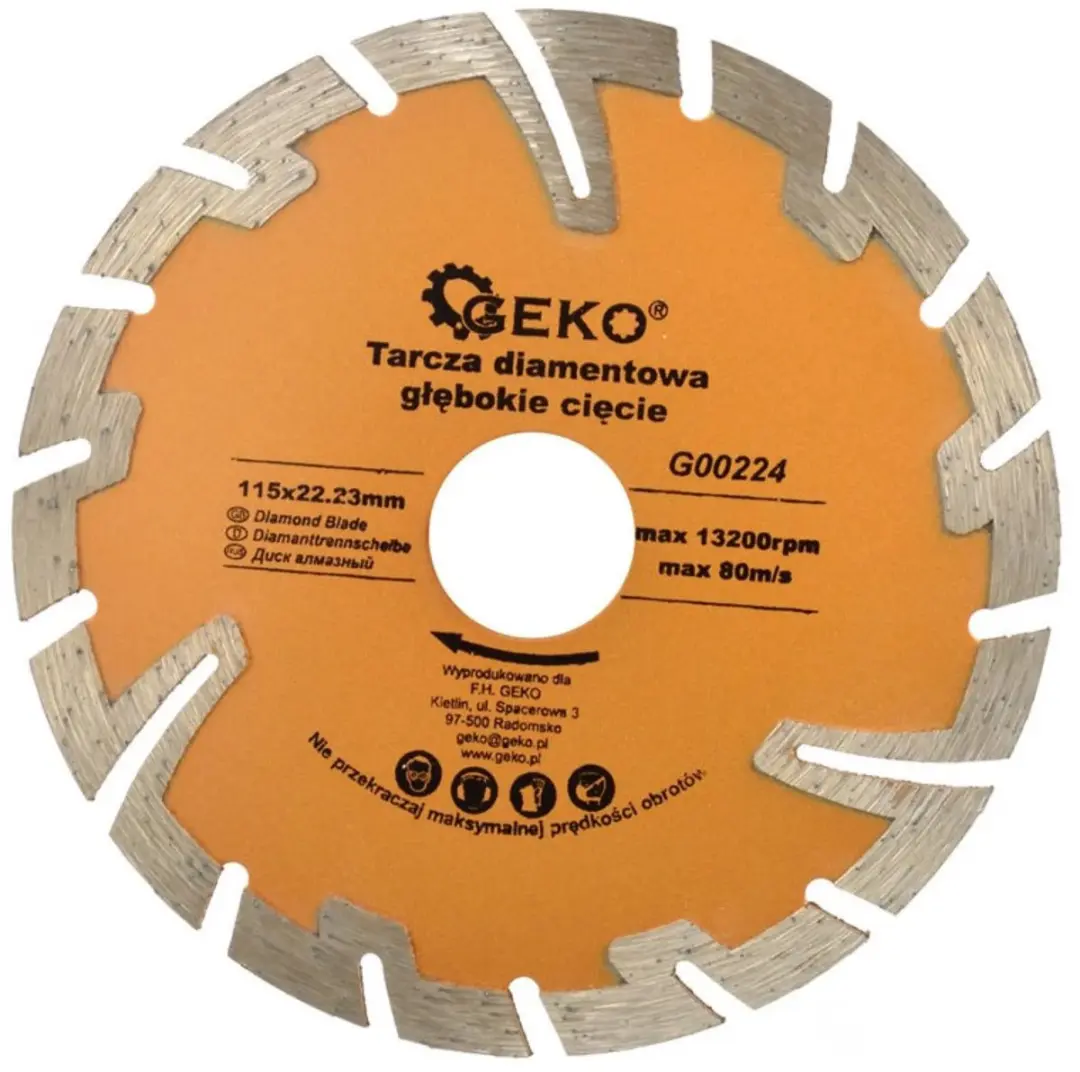 GEKO G00224 Diamant segmentdoorslijpschijf