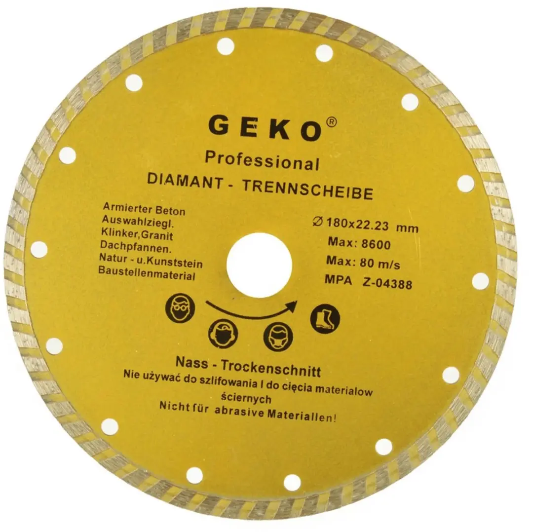 GEKO Diamantdoorslijpschijf Turbo