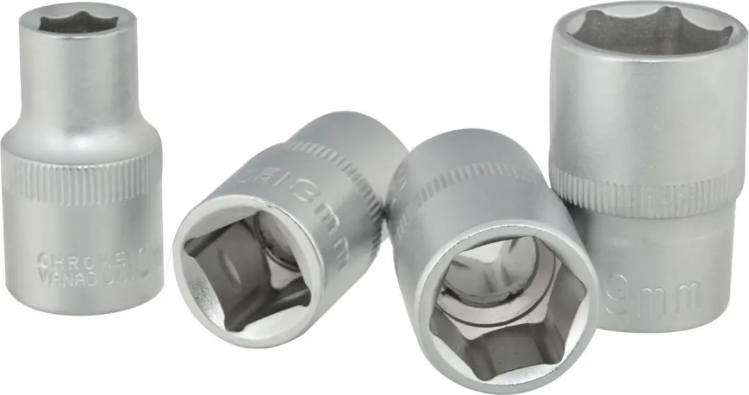 GEKO 4-delige dopsleutelset - Torx maten E4-E14 - Inclusief metalen rail - afbeelding 5 van 6
