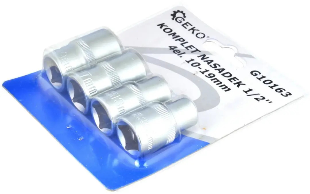 GEKO 4-delige dopsleutelset - Torx maten E4-E14 - Inclusief metalen rail - afbeelding 6 van 6