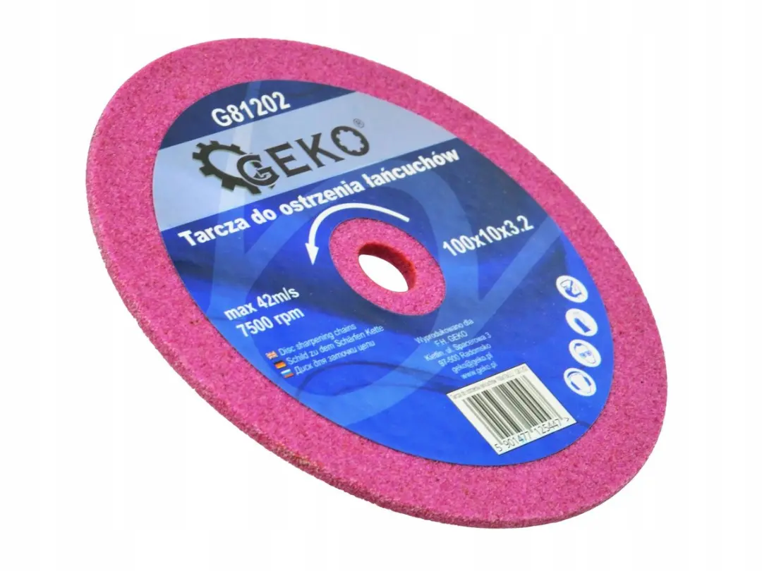 GEKO G81202 Kettingslijpschijf 100x10x3,2mm - afbeelding 2 van 6
